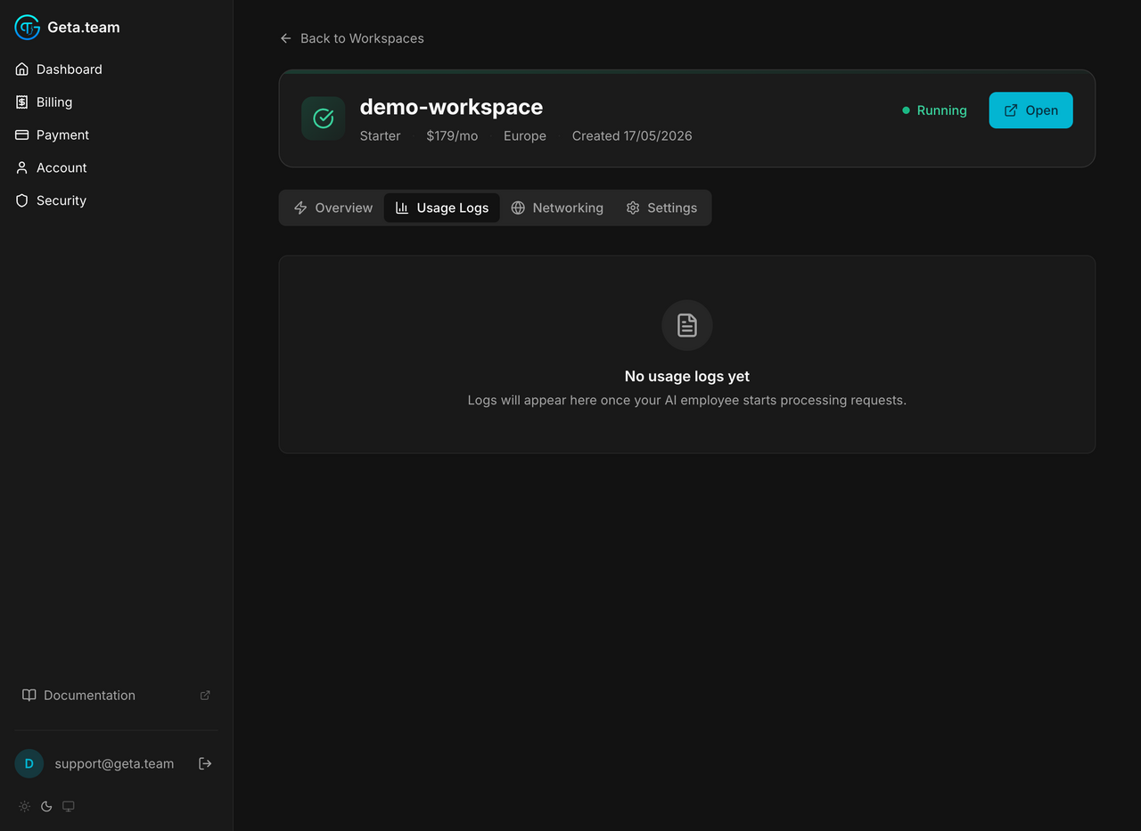 Usage logs