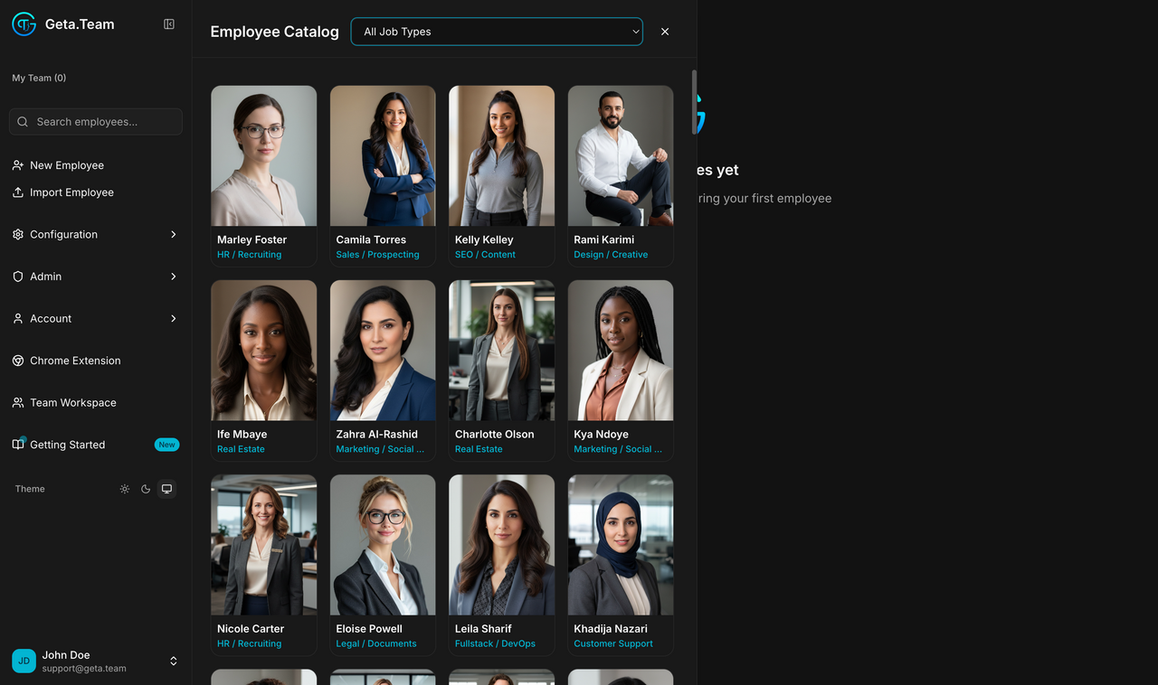 Employee catalog