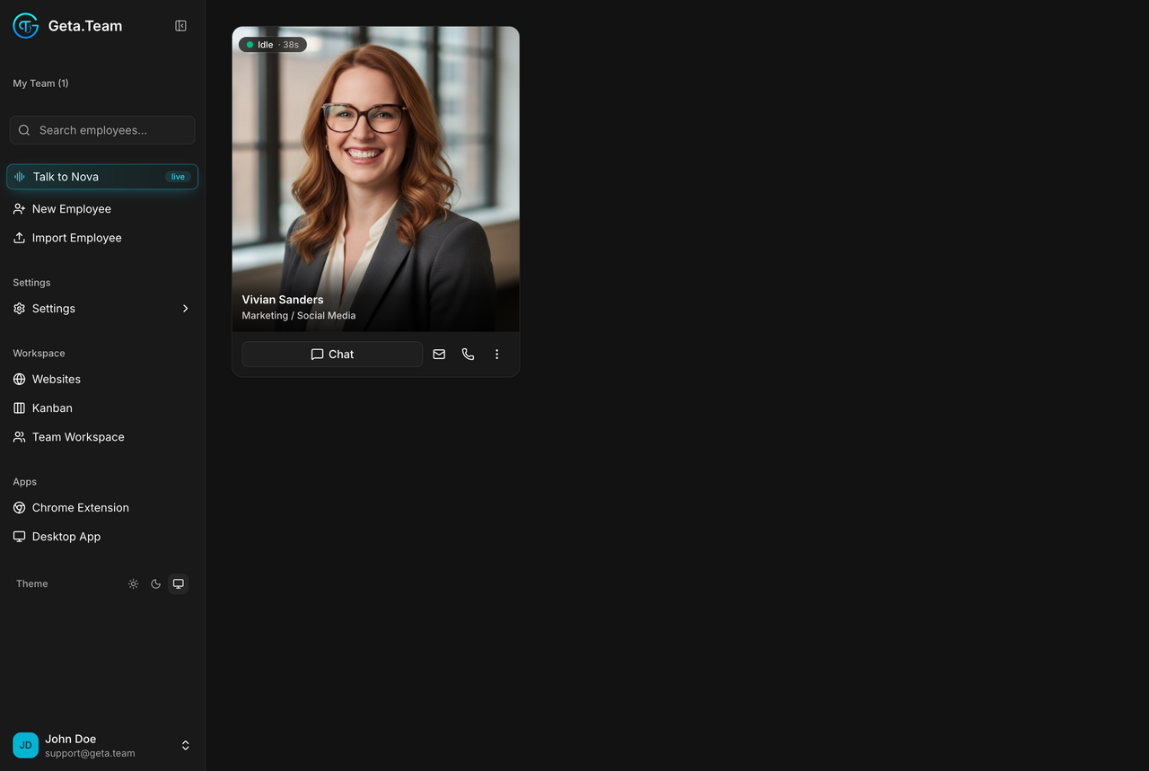 The employee has been created