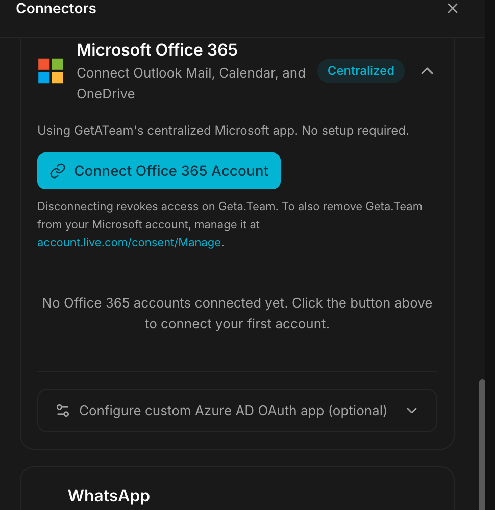 The Office 365 connector