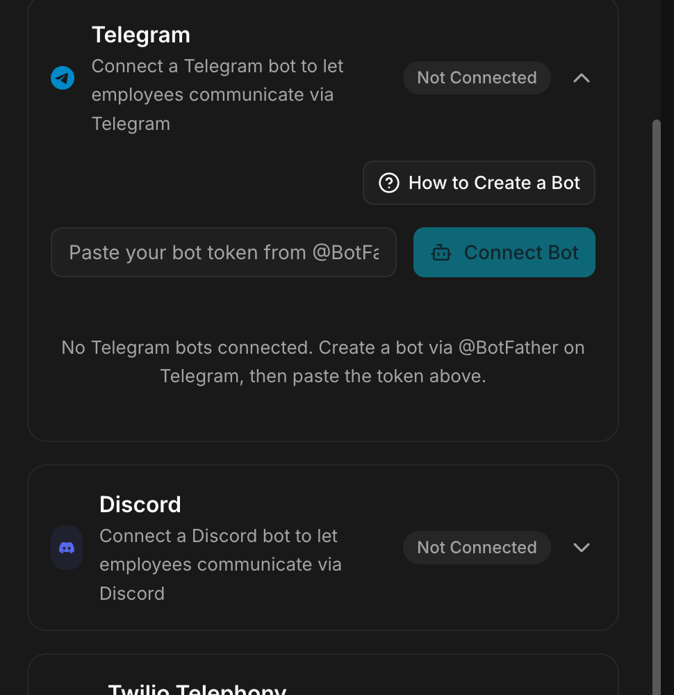 The Telegram connector