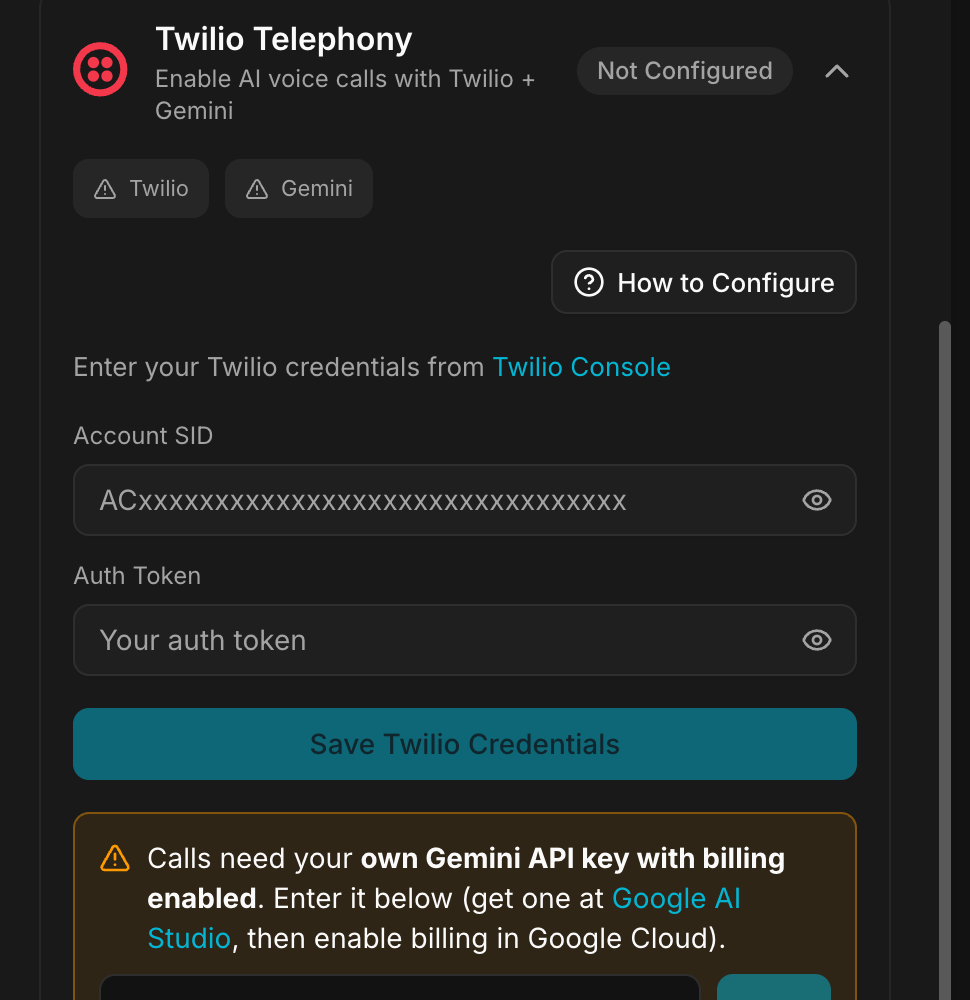 The Twilio Telephony connector