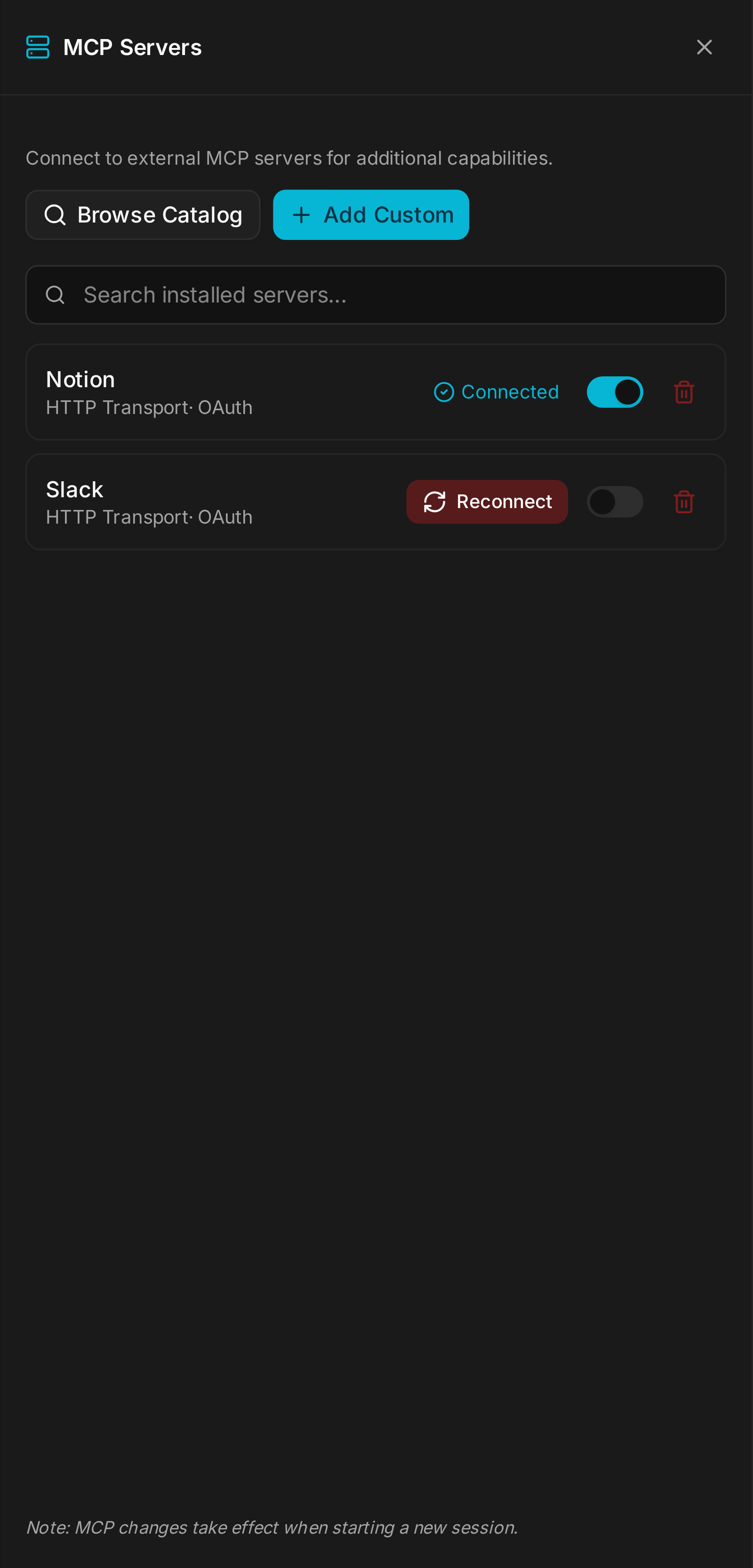 An OAuth server, connected