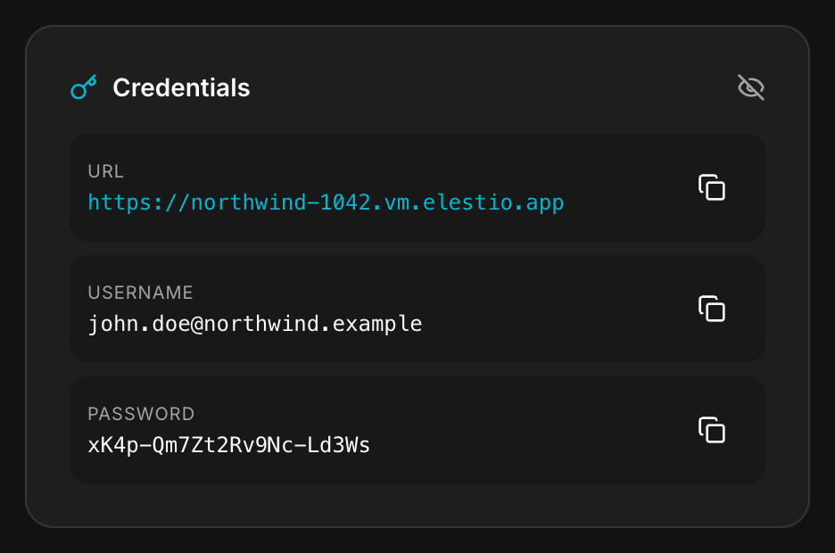 The Credentials card, revealed